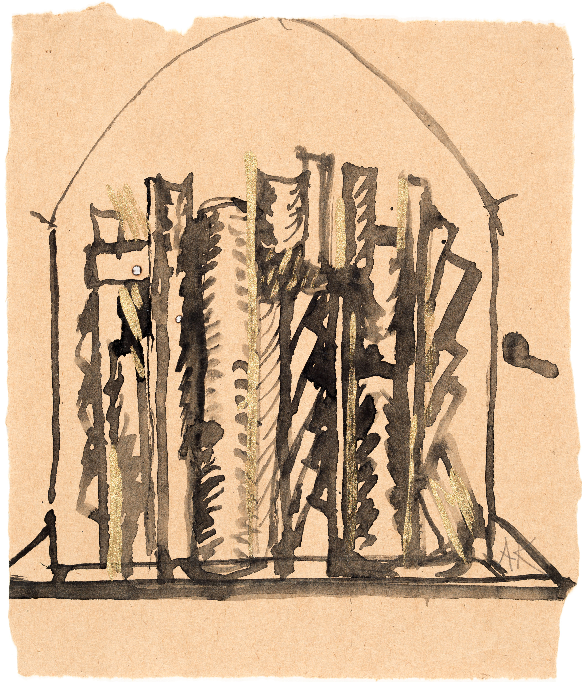 Андрей Красулин — эскиз рельефа для рязанской филармонии